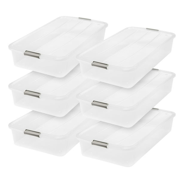 Darice DAR002ST6 IRIS Under the Bed Storage Pack of 6 50 quart Darice DAR002ST6 IRIS Under the Bed Storage Pack of 6 50 quart